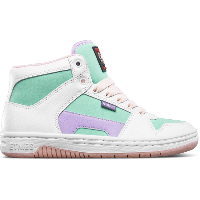 Etnies MC RAP Hoog Sneakers Dames Wit/Groen/Paars BE-XIJGSV